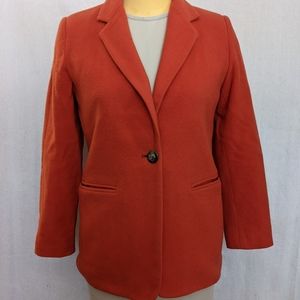 Harve Benard Blazer Size 2P Rust Orange